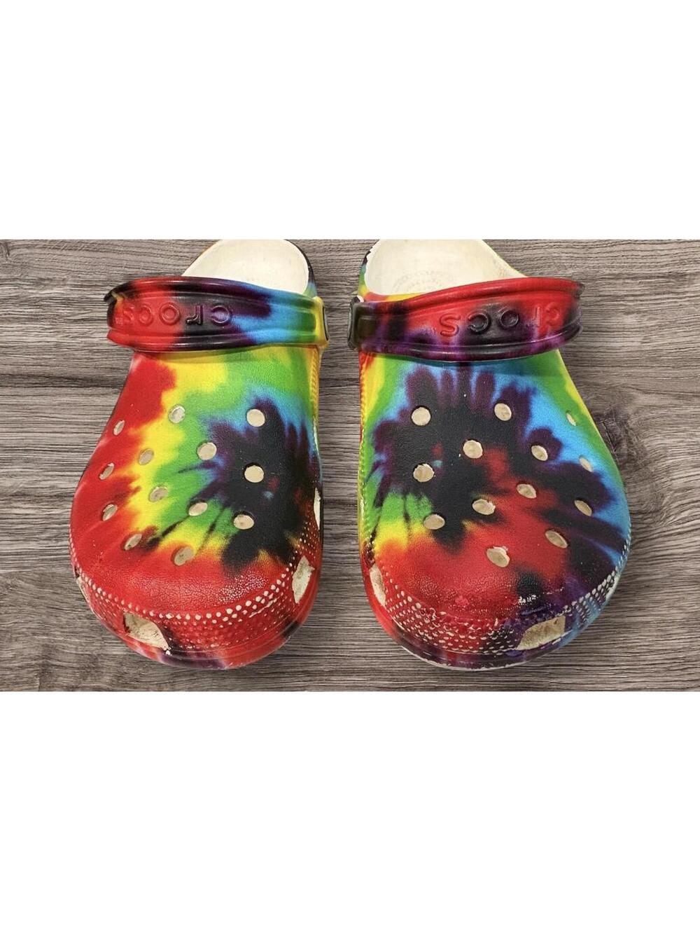 Crocs Classic Kids Size J 7 Tie-Dye Unisex